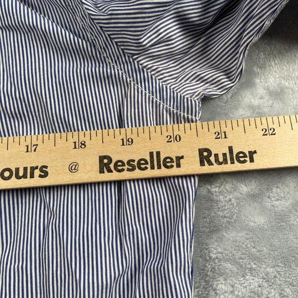 Gap Shirt Mens Small Blue Striped Button Down Long Sleeve 100% Cotton Casual - Picture 7 of 16